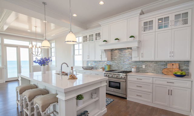 Brakur transitional white kitchen